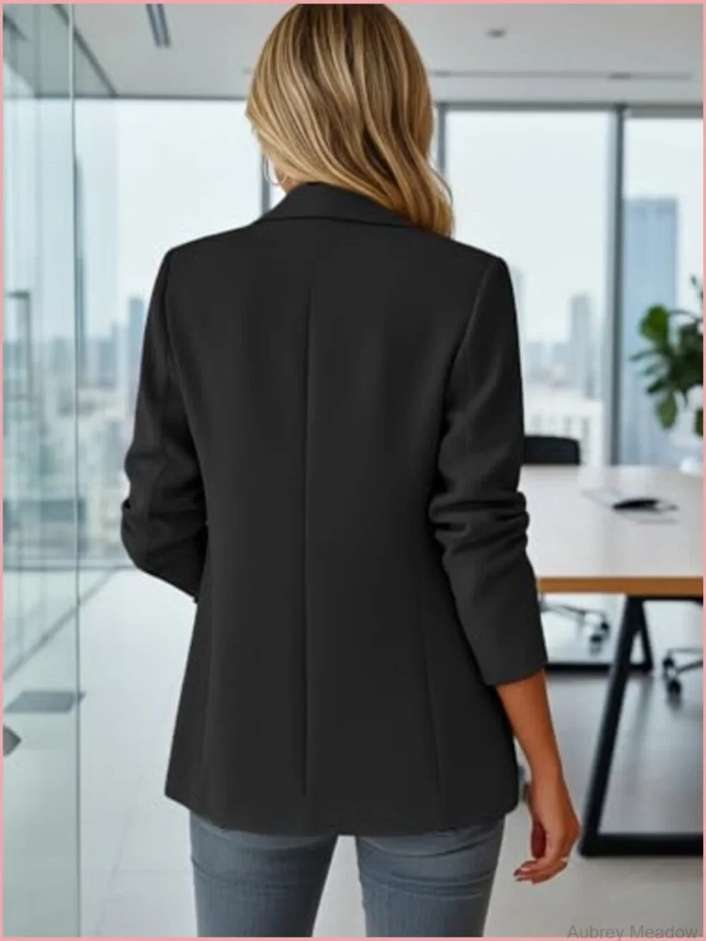 Fully Lined Lightweight Casual Blazer with Pockets